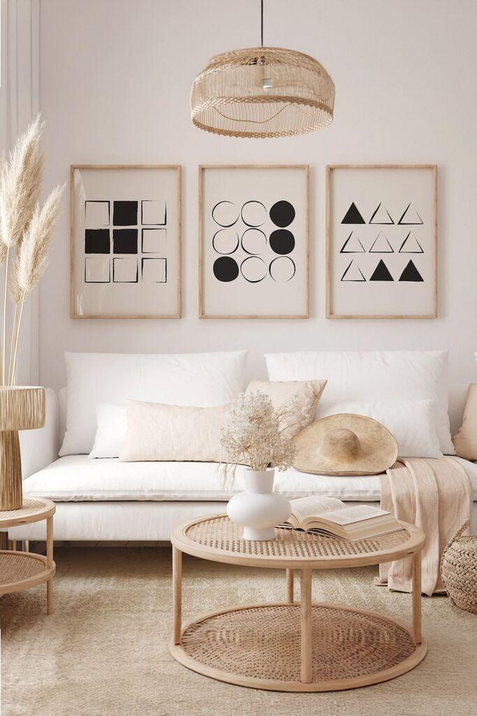 Wallity slika 3Dartsoho34, 3 dijela, 33 x 48 cm