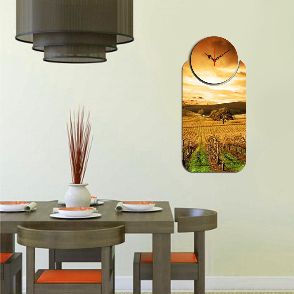 Zidni sat Wallity YMS-61, 68x32 cm, 2 dijela