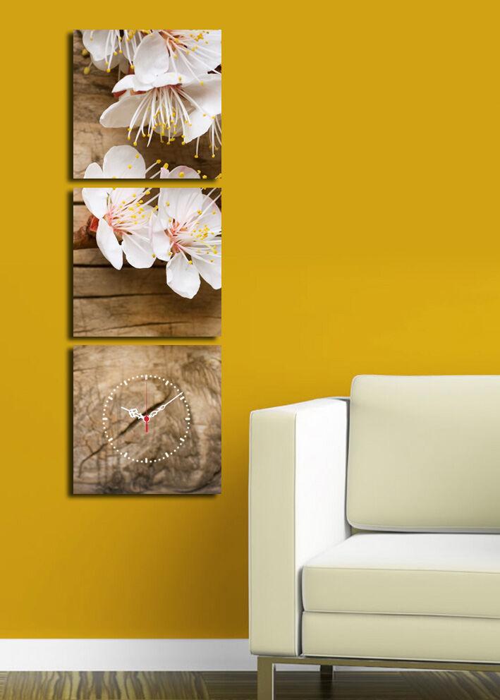 Zidni sat Wallity 3P2828CS-5, 90x28 cm, 3 dijela