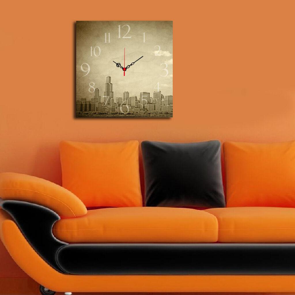 Zidni sat Wallity Msk-28, 40x40 cm