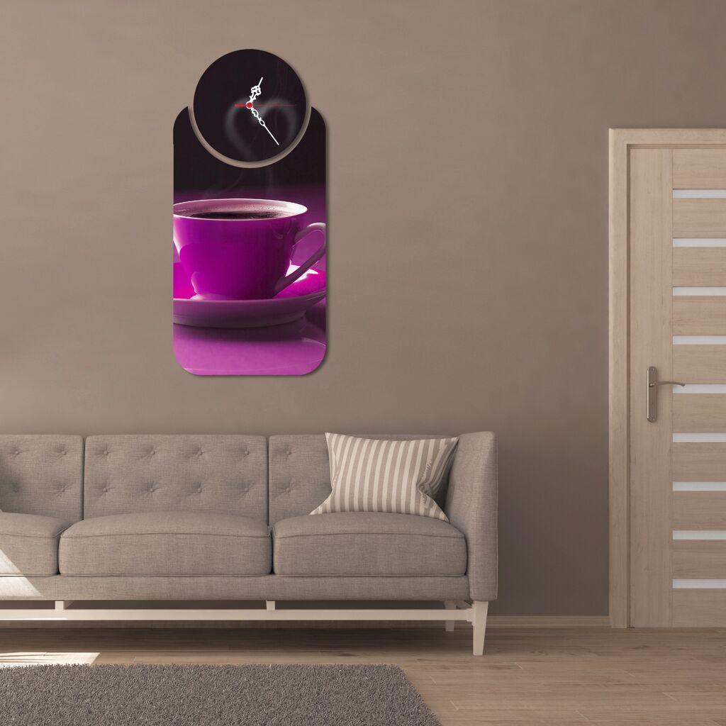 Zidni sat Wallity YMS-85, 68x32 cm, 2 dijela