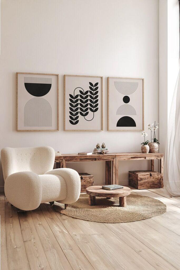 Wallity slika 3Dartsoho74, 3 dijela, 33 x 48 cm