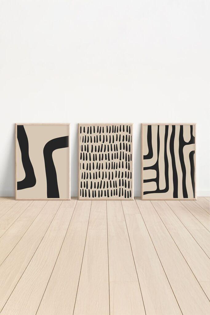 Wallity slika Ersydata3-3348, 3 dijela, 33 x 48 cm