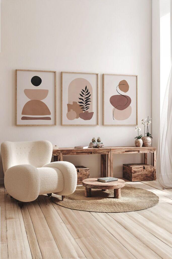 Wallity slika 3Dartsoho50, 3 dijela, 33 x 48 cm