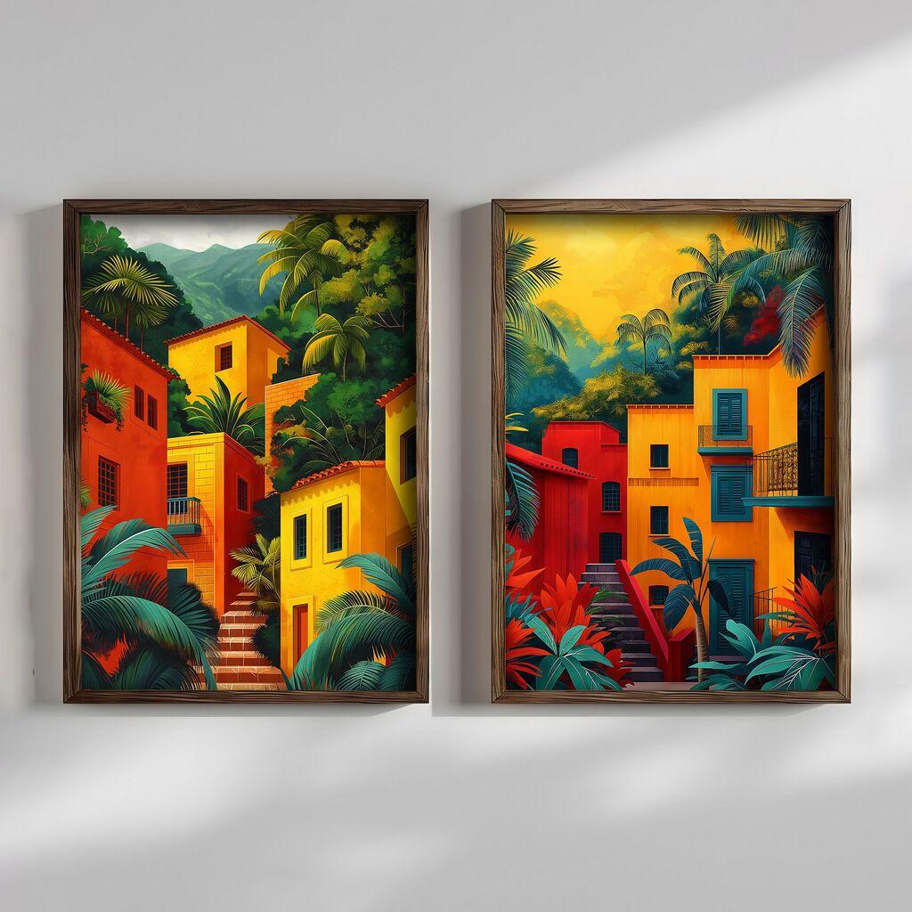 Wallity slika TUN141, 2 dijela, 70 x 50 x 3 cm