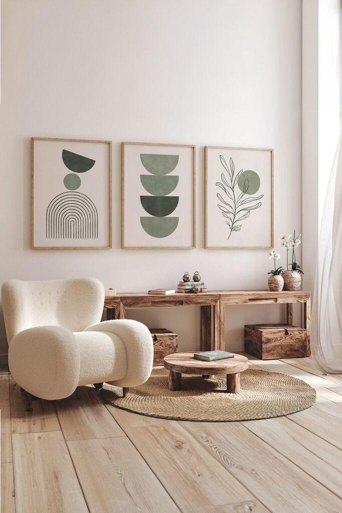 Wallity slika 3Dartsoho55, 3 dijela, 33 x 48 cm