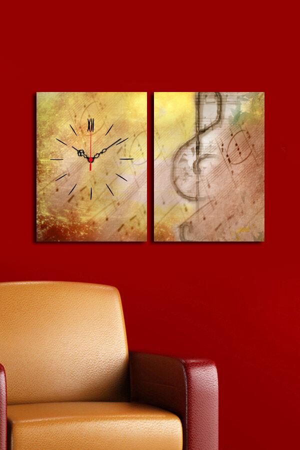 Zidni sat Wallity 2P3040CS-134, 64x40 cm, 2 dijela