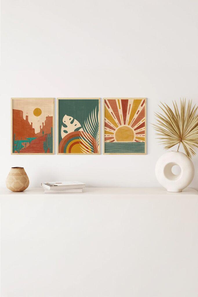 Wallity slika 3Dartsoho13, 3 dijela, 33 x 48 cm