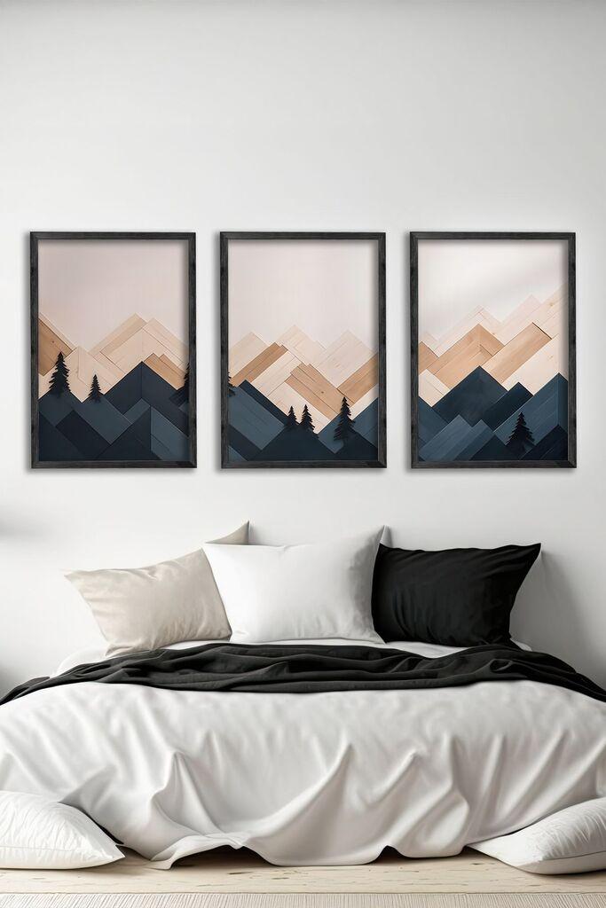 Wallity slika Ersy3Syhcrv47, 3 dijela, 34 x 49 cm