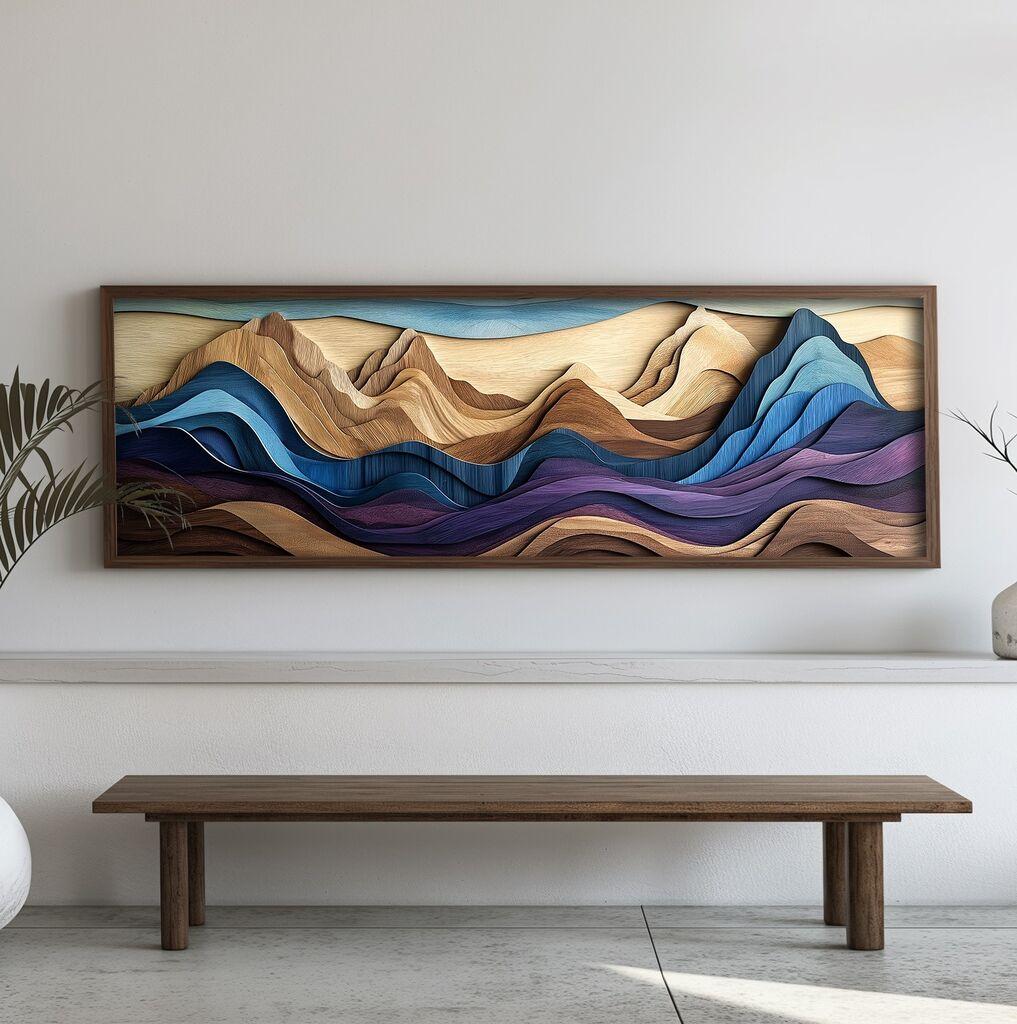 Zidna slika EMR044, 40 x 120 x 3 cm