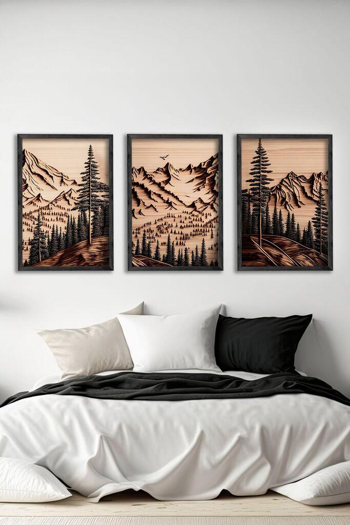 Wallity slika Ersy3Syhcrv33, 3 dijela, 34 x 49 cm