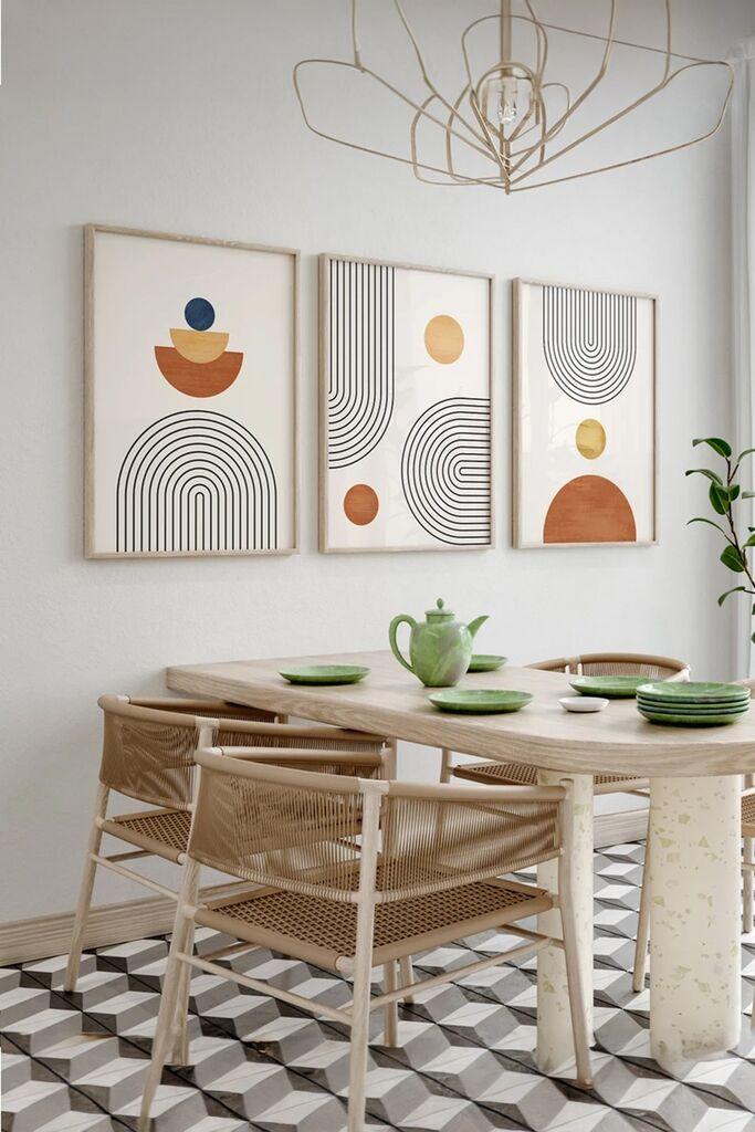 Wallity slika 3Dartsoho16, 3 dijela, 33 x 48 cm