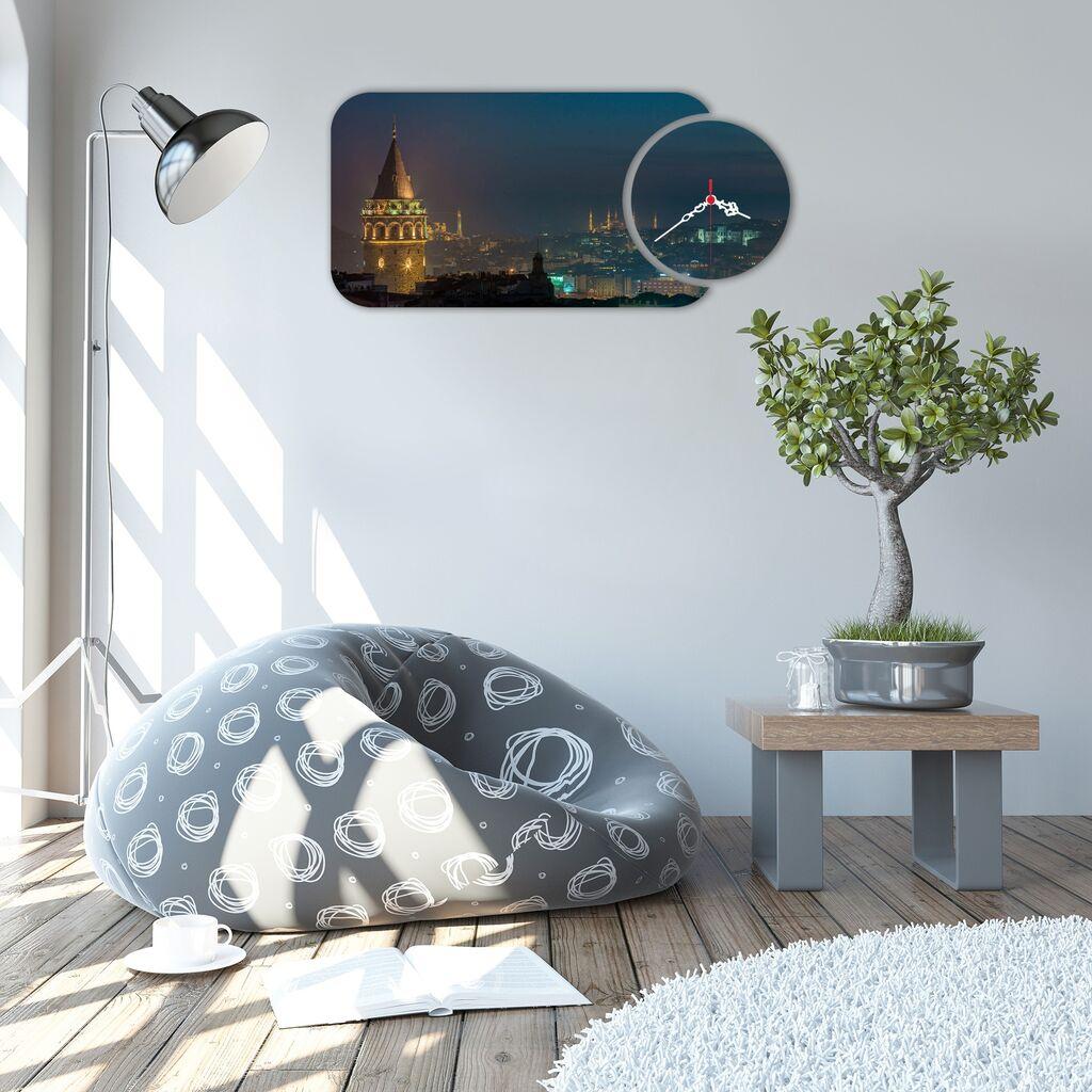 Zidni sat Wallity YMS-39, 68x32 cm, 2 dijela