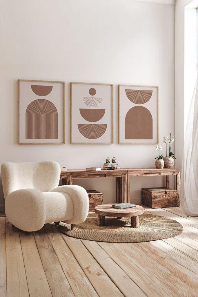 Wallity slika 3Dartsoho43, 3 dijela, 33 x 48 cm