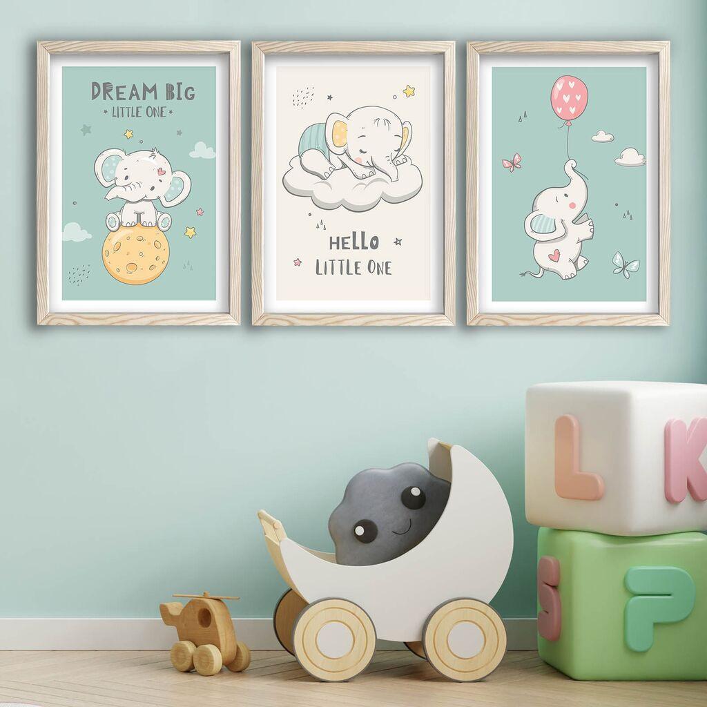 Wallity slika 3P3853BCT-002, 3 dijela, 53 x 118 cm