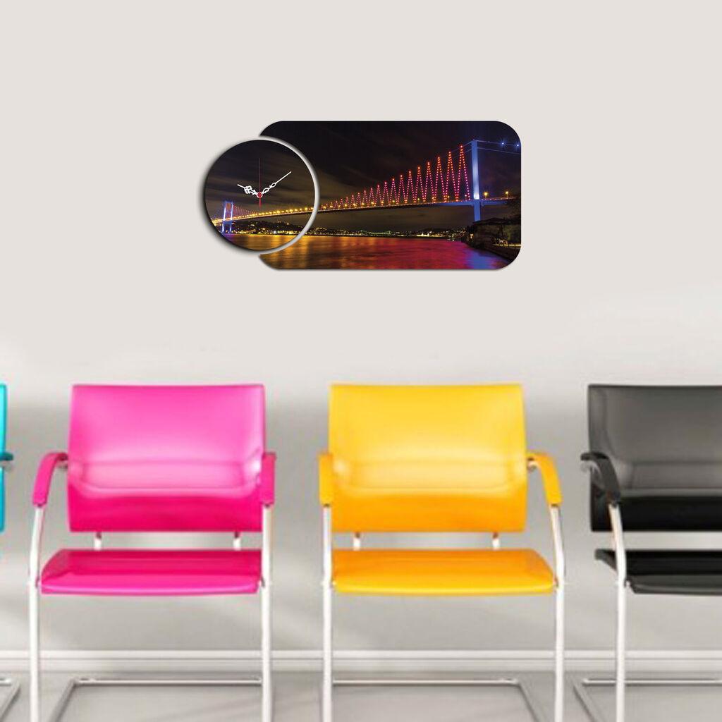 Zidni sat Wallity YMS-37, 68x32 cm, 2 dijela