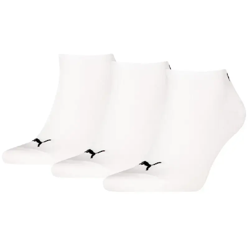 Puma muške čarape za tenisice, obične, 3 para, bijele