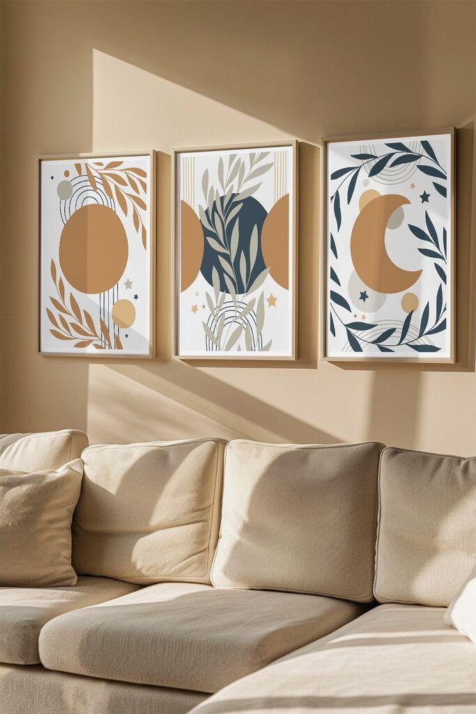 Wallity slika 3Dartsoho127, 3 dijela, 33 x 48 cm