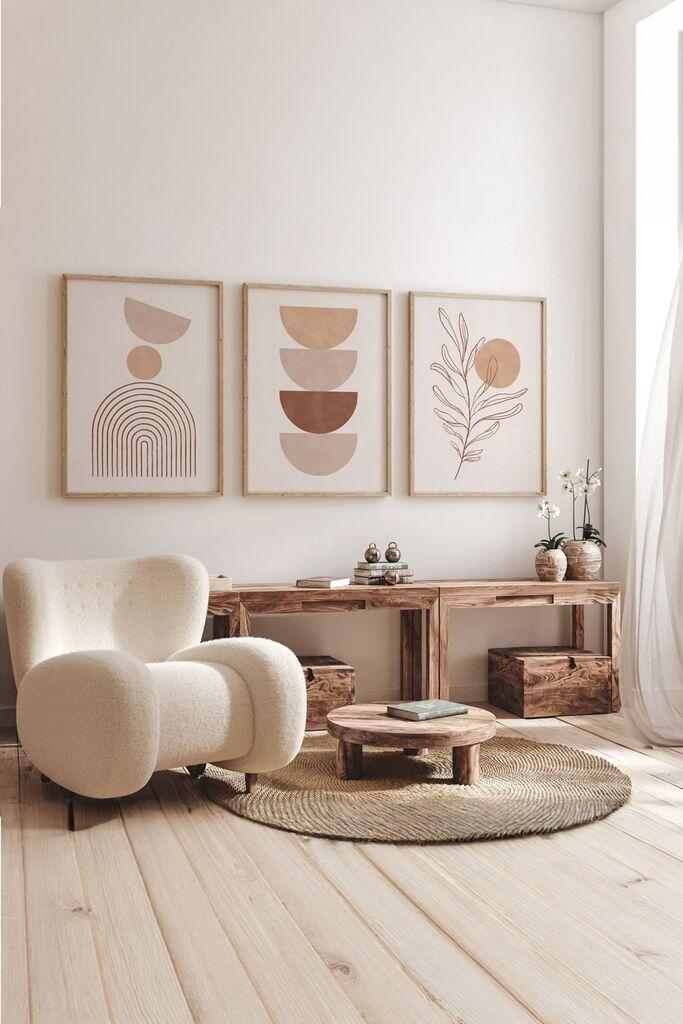 Wallity slika 3Dartsoho44, 3 dijela, 33 x 48 cm