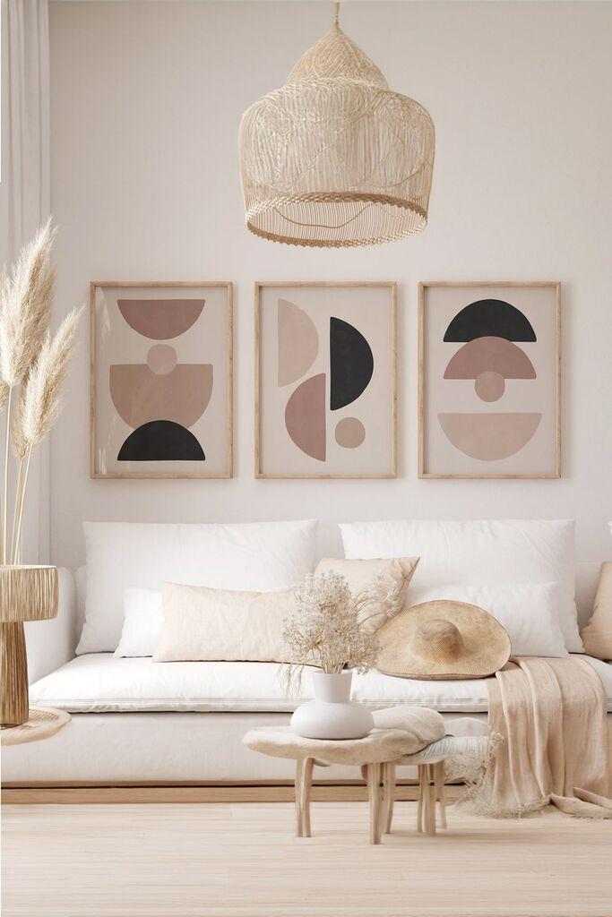 Wallity slika 3Dartsoho71, 3 dijela, 33 x 48 cm