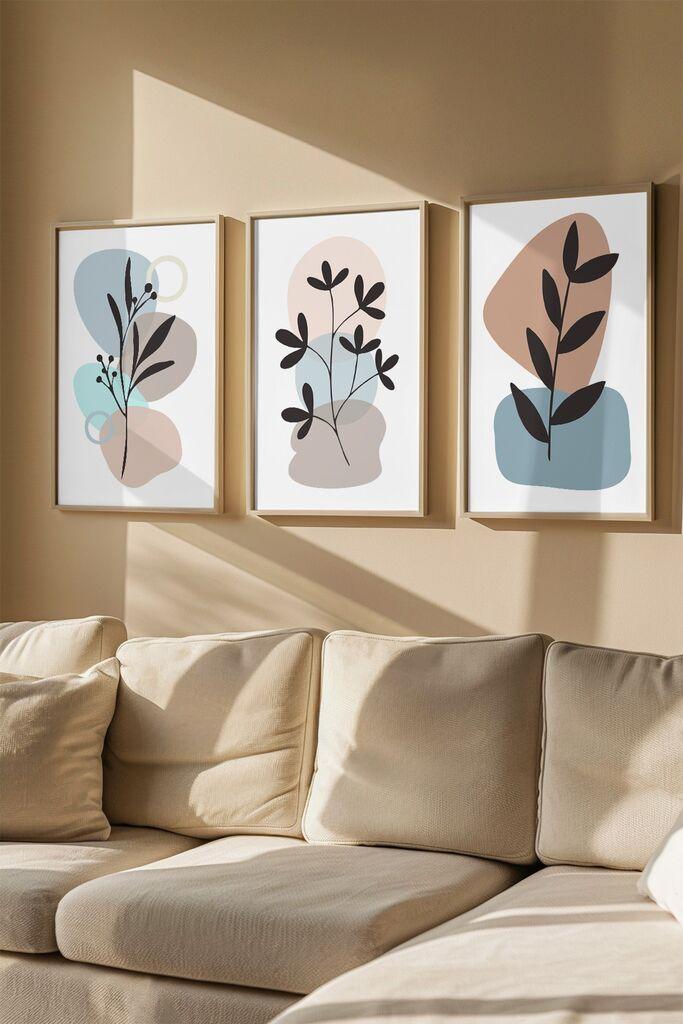 Wallity slika 3Dartsoho97, 3 dijela, 33 x 48 cm