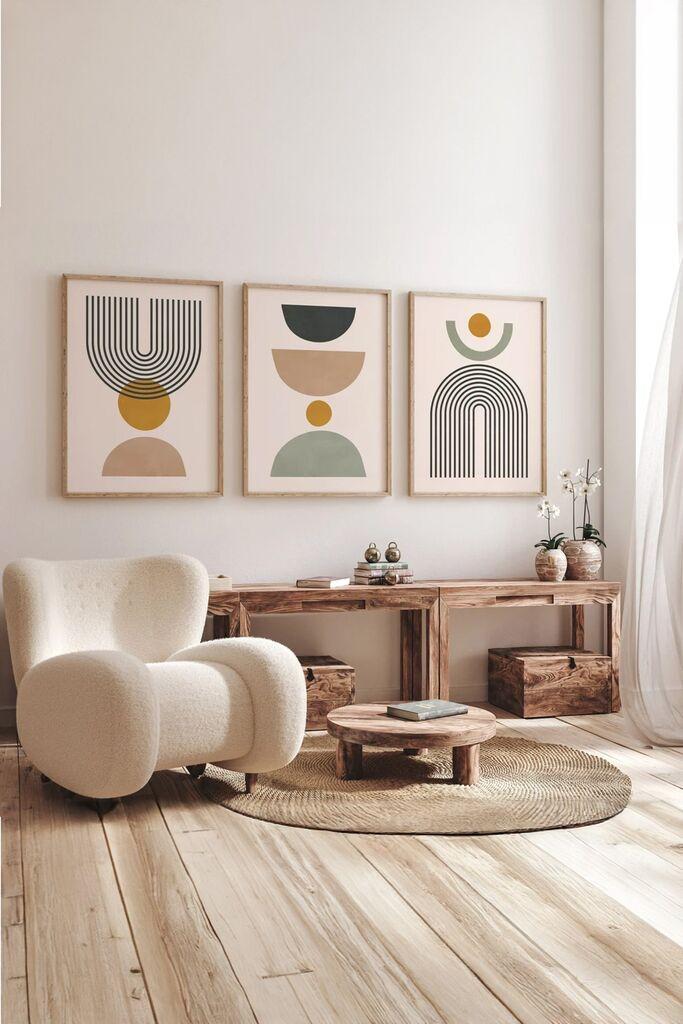 Wallity slika 3Dartsoho86, 3 dijela, 33 x 48 cm