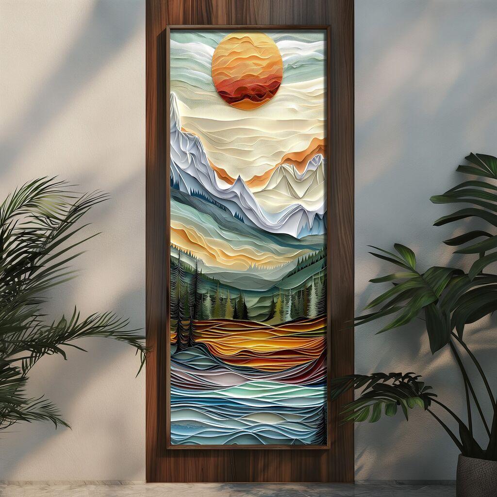 Zidna slika LONG001-S/120-40, 40 x 120 cm