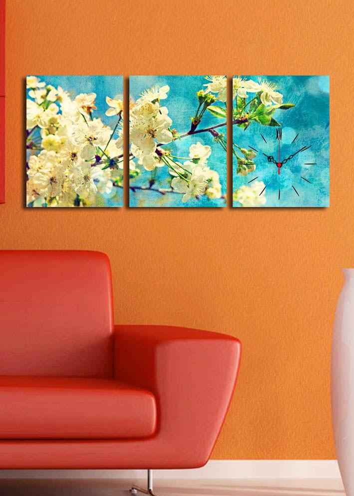 Zidni sat Wallity 3P3040CS-67, 96x40 cm, 3 dijela