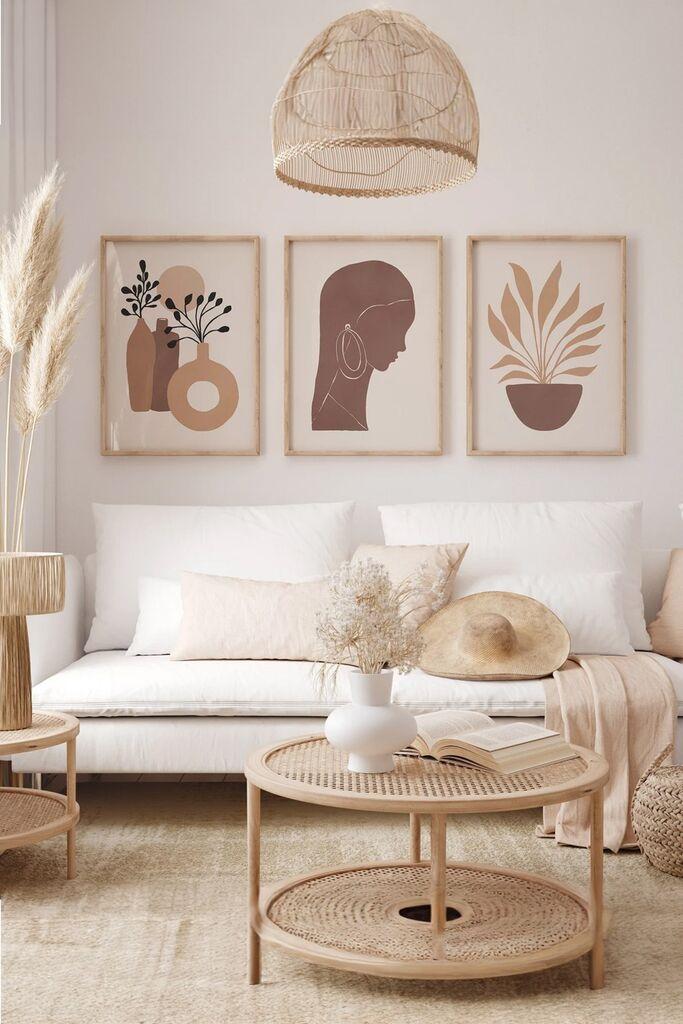 Wallity slika 3Dartsoho64, 3 dijela, 33 x 48 cm