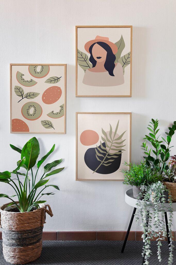 Wallity slika 3Dartsoho93, 3 dijela, 33 x 48 cm