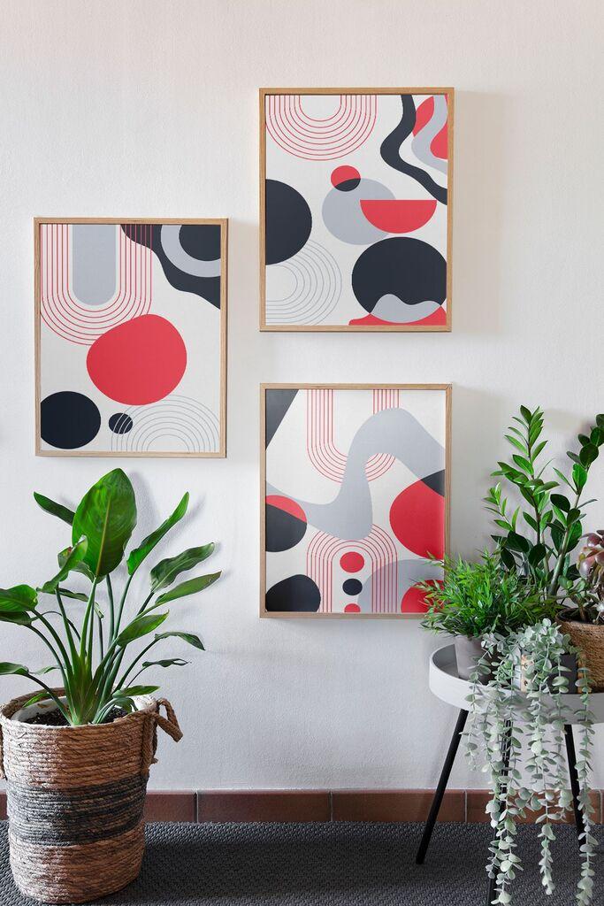 Wallity Slika Ersydata12-70100, 3 dijela, 70 x 100 cm