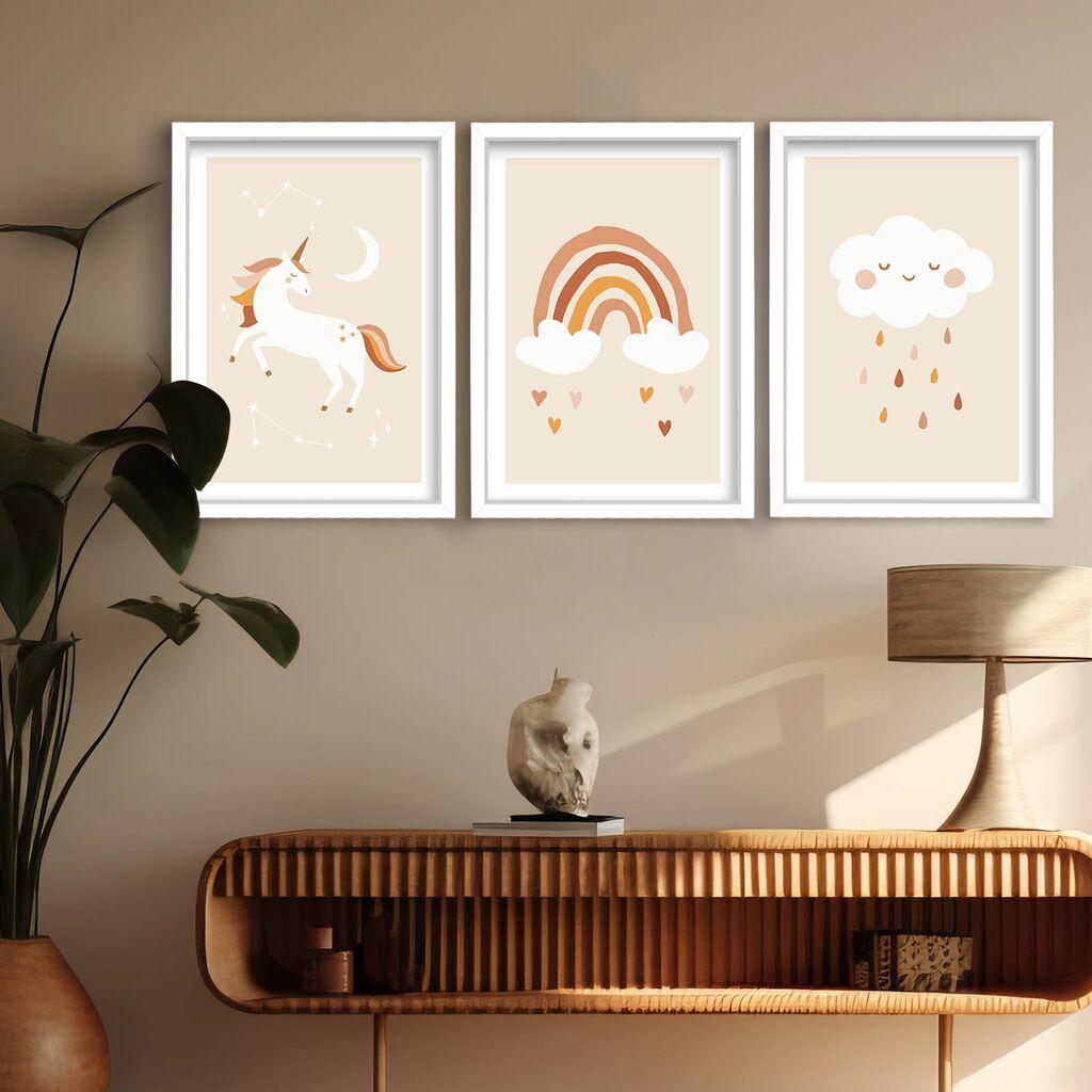 Wallity slika 3p3752softct-019, 3 dijela, 38 x 53 cm