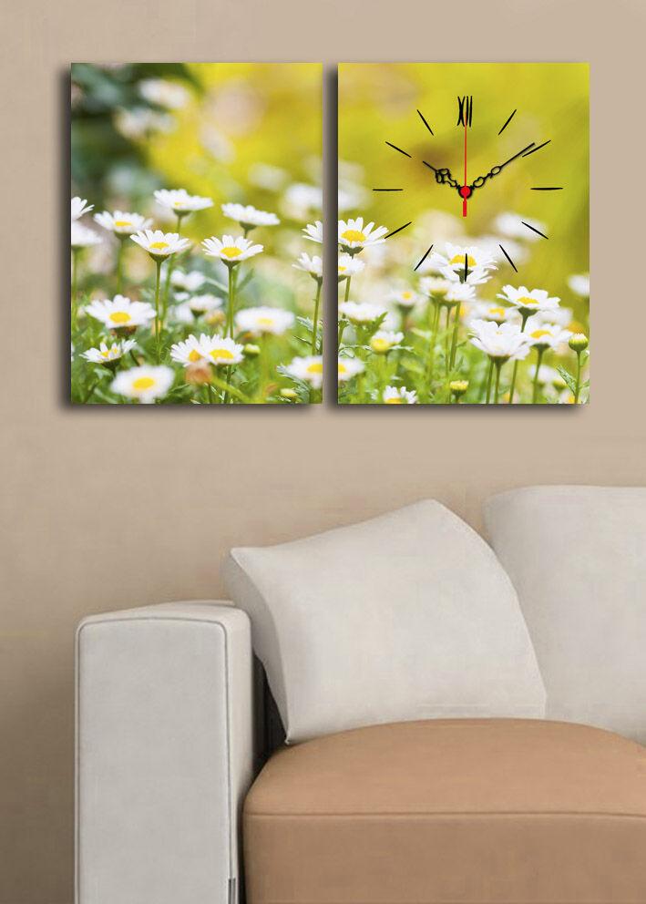 Zidni sat Wallity 2P3040CS-137, 64x40 cm, 2 dijela