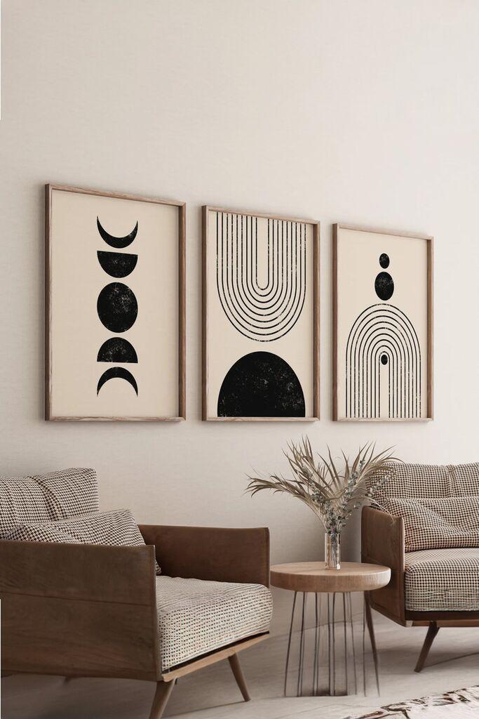 Wallity slika 3Dartsoho17, 3 dijela, 33 x 48 cm