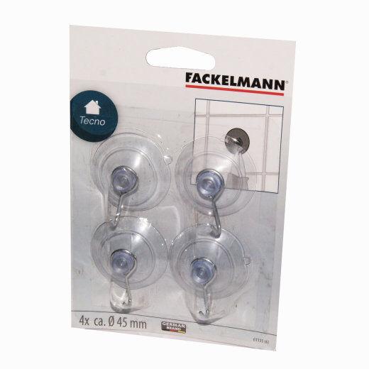 Fackelmann Kukice za kačenje, 4 Komada, 4.5cm, Providne