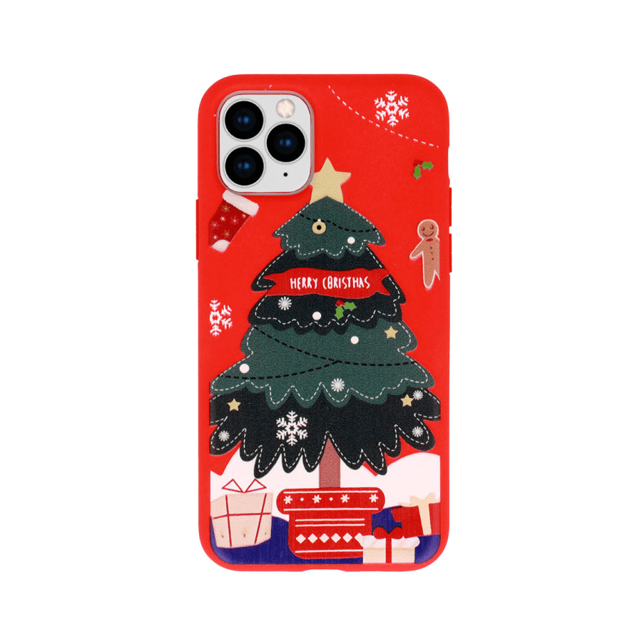 Zaštitna maska Christmas case za iPhone 12/12 Pro, Crvena