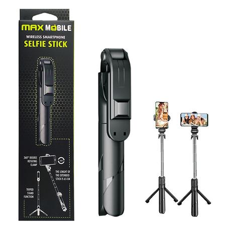 Maxmobile Selfi štap Bluetooth tripod monopod XT-02, Crna