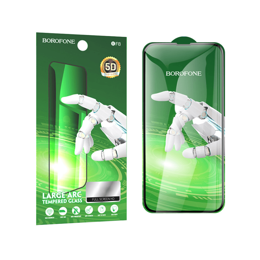 Borofone Kaljeno staklo Bf8 Diamond Armor Full Screen 5D  Za iPhone 15 Plus,veliki luk