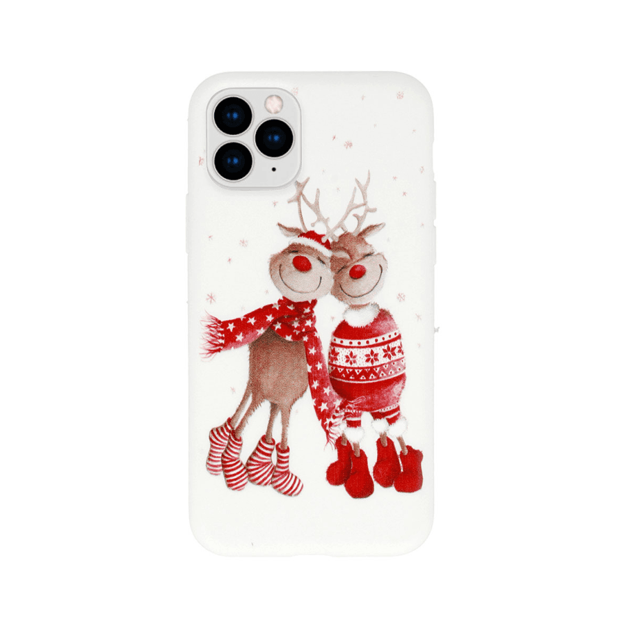 Zaštitna maska Christmas case za iPhone 12/12 Pro, Bijela