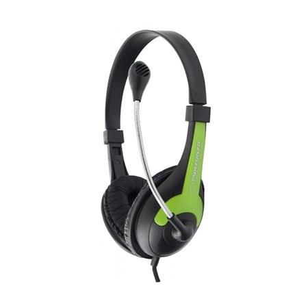 Esperanza Slušalica sa mikrofonom Rooster, volume control EH158G, Crne