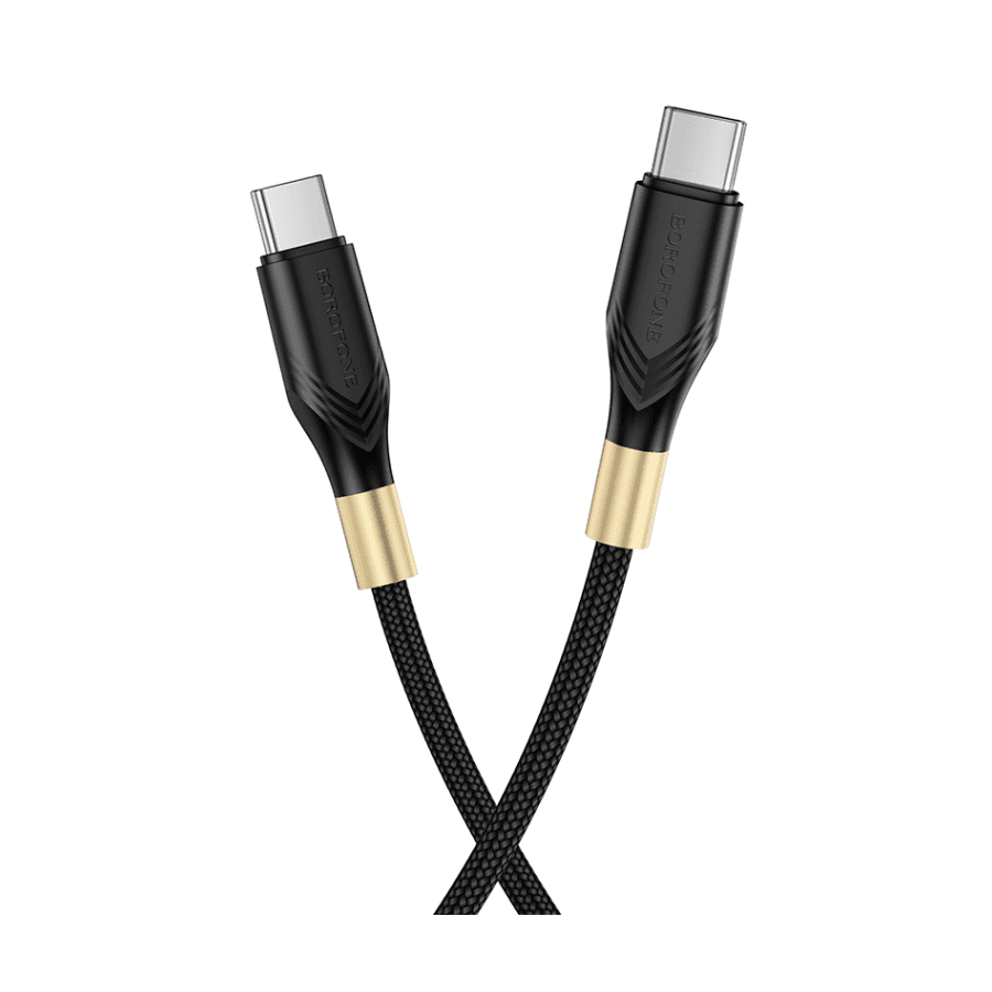 Borofone USB kabl BX92 Advantage 60W charging data Type-C to Type-C 1m, Crni