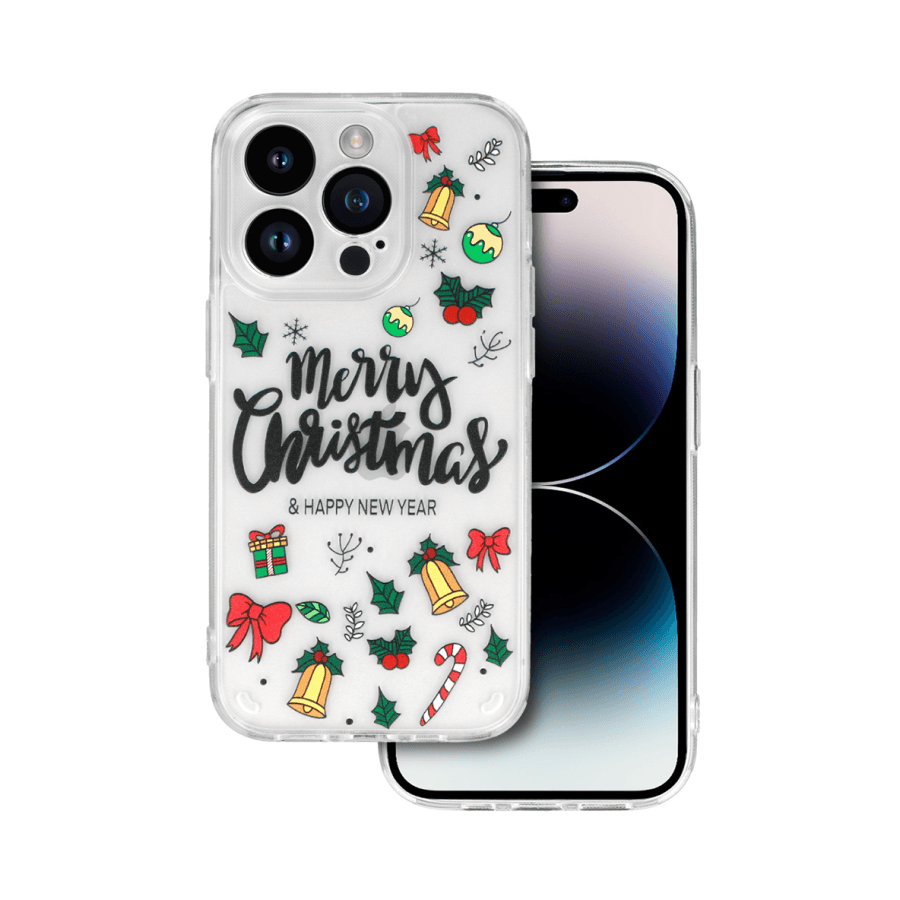 Zaštitna maska Christmas case za iPhone 15 Pro, Providna