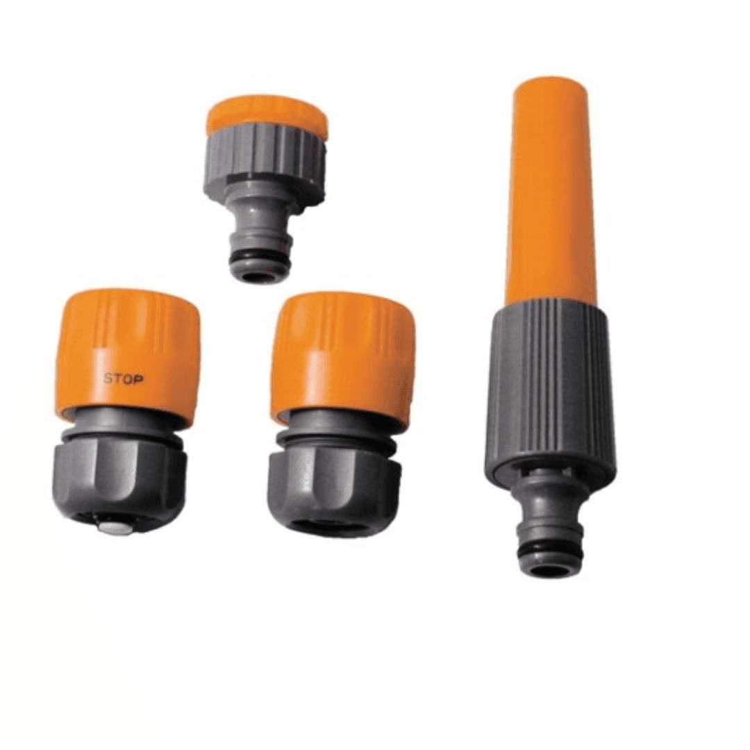 Papillon Ravna mlaznica + 3 spojnice 1/2" - set, Narandžasta