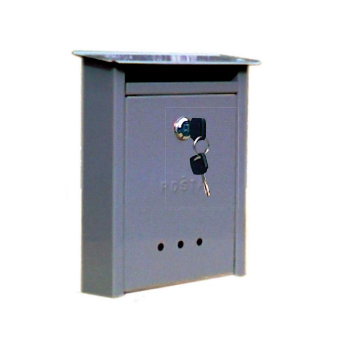 Poštanski sandučić TIP 2 - sa krovom, manji, Sivi