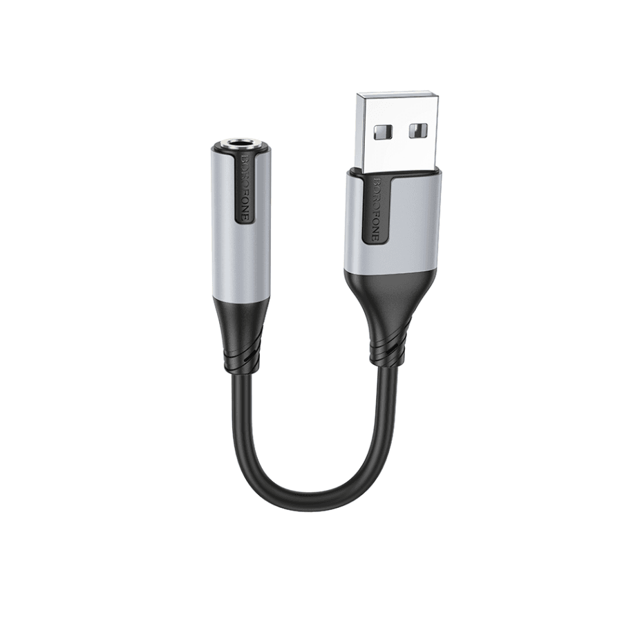 Borofone USB zvučna kartica BV19 Creator USB to 3.5mm, Crna