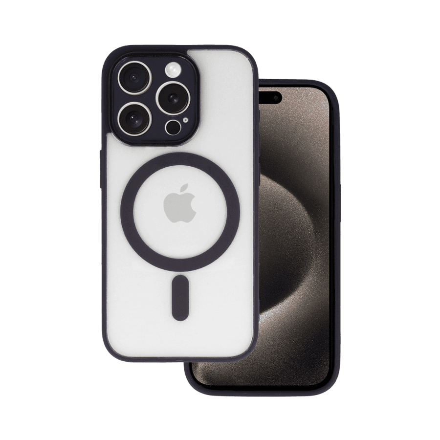 Zaštitna maska Magsafe za iPhone 15, Crna