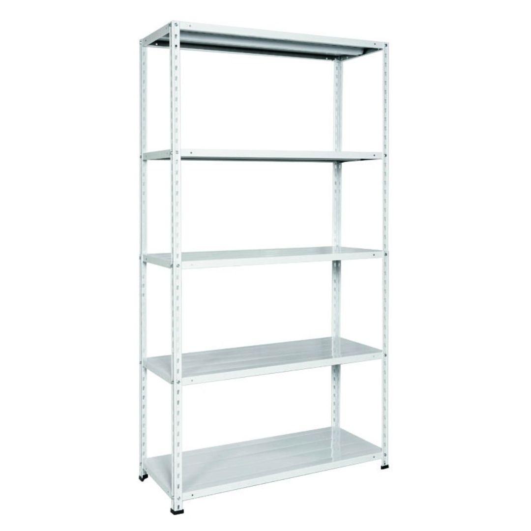Metalna polica 188 x 100 x 40 cm, 5 katova, Siva
