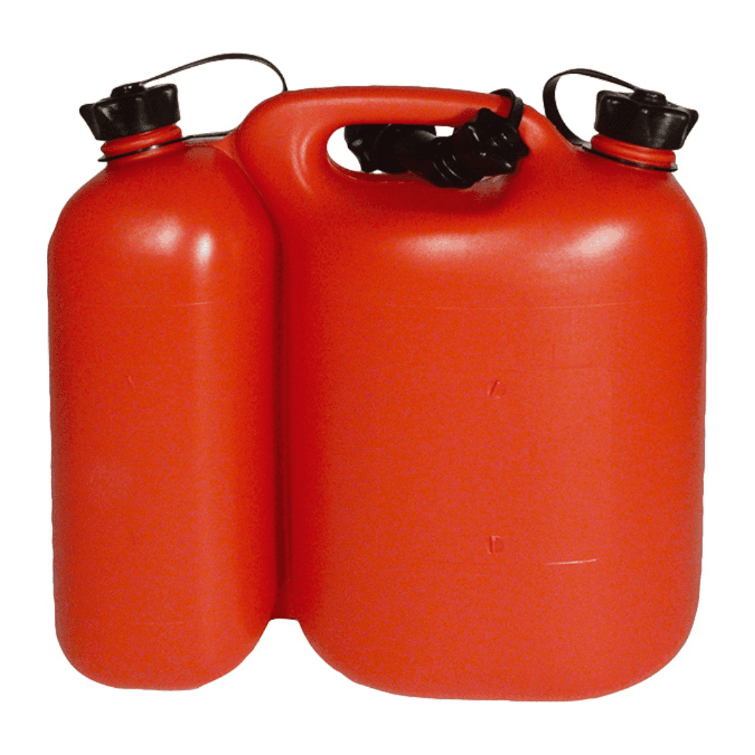 Kanistar plastični za dvostruku upotrebu, 5 + 3 litra, Crveni