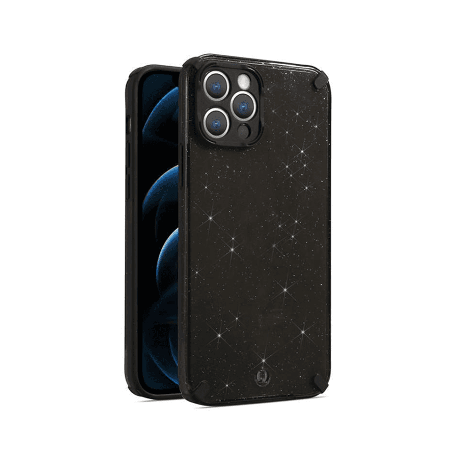 Navlaka Armor Glitter za iPhone 12 Pro Max, crna