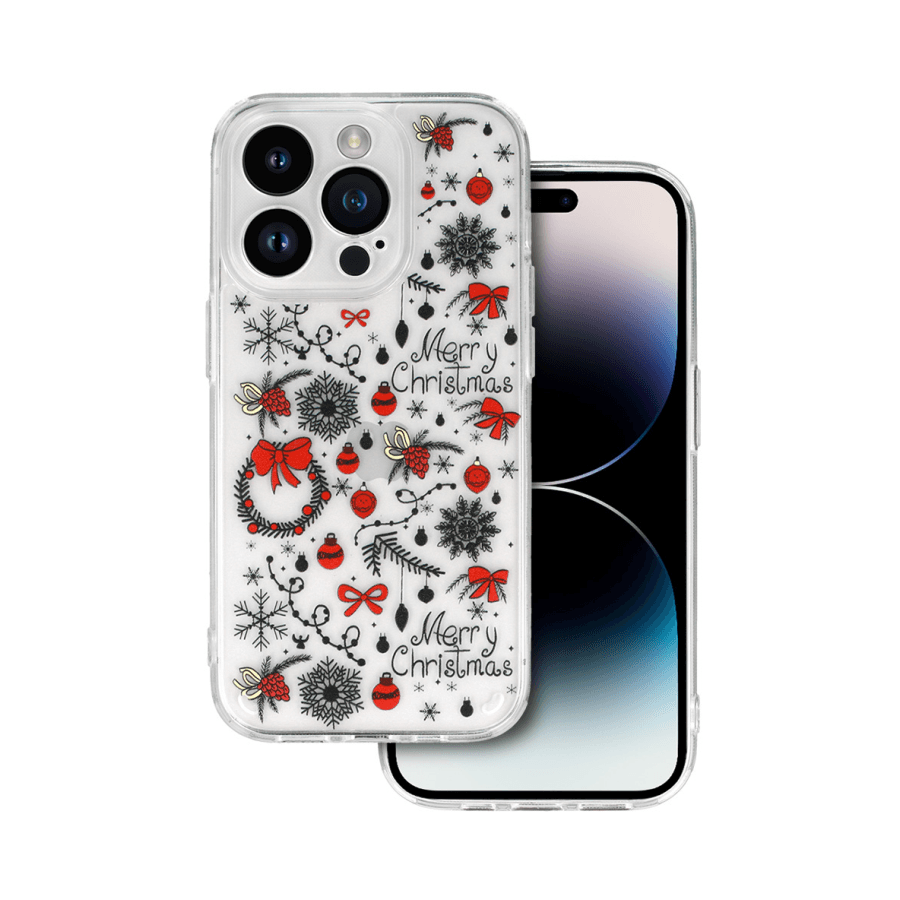 Zaštitna maska Christmas case za iPhone 12, Providna